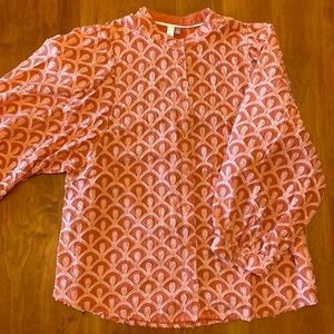 Orange Cotton Blouse